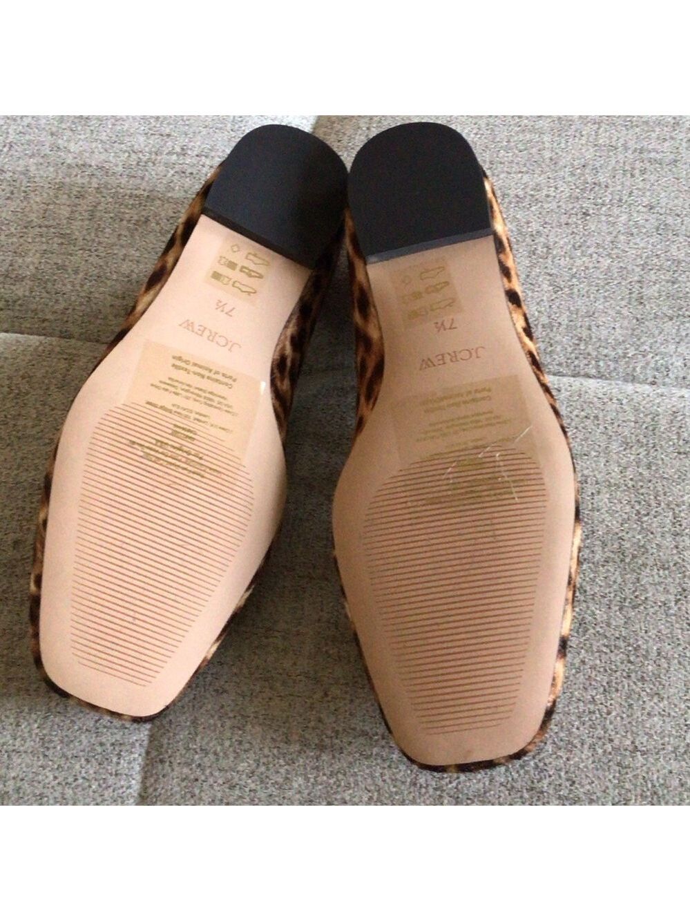 J. Crew New Leopard Print the Quinn Mary Jane flat sz 7.5 - Picture 11 of 11